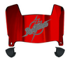 Saint Francis Red Flash Mini Football Helmet Visor Shield w/ Clips - PICK VISOR & LOGO COLOR