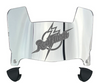 Saint Francis Red Flash Mini Football Helmet Visor Shield w/ Clips - PICK VISOR & LOGO COLOR