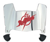 Saint Francis Red Flash Mini Football Helmet Visor Shield w/ Clips - PICK VISOR & LOGO COLOR