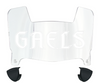 Saint Marys Gaels Mini Football Helmet Visor Shield w/ Clips - PICK VISOR & LOGO COLOR
