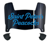 Saint Peters Peacocks Mini Football Helmet Visor Shield w/ Clips - PICK VISOR & LOGO COLOR