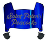 Saint Peters Peacocks Mini Football Helmet Visor Shield w/ Clips - PICK VISOR & LOGO COLOR