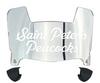 Saint Peters Peacocks Mini Football Helmet Visor Shield w/ Clips - PICK VISOR & LOGO COLOR