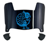 Saint Peters Peacocks Mini Football Helmet Visor Shield w/ Clips - PICK VISOR & LOGO COLOR