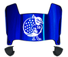Saint Peters Peacocks Mini Football Helmet Visor Shield w/ Clips - PICK VISOR & LOGO COLOR