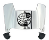 Saint Peters Peacocks Mini Football Helmet Visor Shield w/ Clips - PICK VISOR & LOGO COLOR