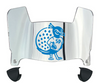 Saint Peters Peacocks Mini Football Helmet Visor Shield w/ Clips - PICK VISOR & LOGO COLOR