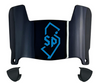 Saint Peters Peacocks Mini Football Helmet Visor Shield w/ Clips - PICK VISOR & LOGO COLOR