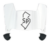 Saint Peters Peacocks Mini Football Helmet Visor Shield w/ Clips - PICK VISOR & LOGO COLOR