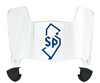 Saint Peters Peacocks Mini Football Helmet Visor Shield w/ Clips - PICK VISOR & LOGO COLOR