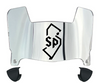 Saint Peters Peacocks Mini Football Helmet Visor Shield w/ Clips - PICK VISOR & LOGO COLOR