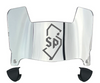 Saint Peters Peacocks Mini Football Helmet Visor Shield w/ Clips - PICK VISOR & LOGO COLOR