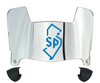 Saint Peters Peacocks Mini Football Helmet Visor Shield w/ Clips - PICK VISOR & LOGO COLOR
