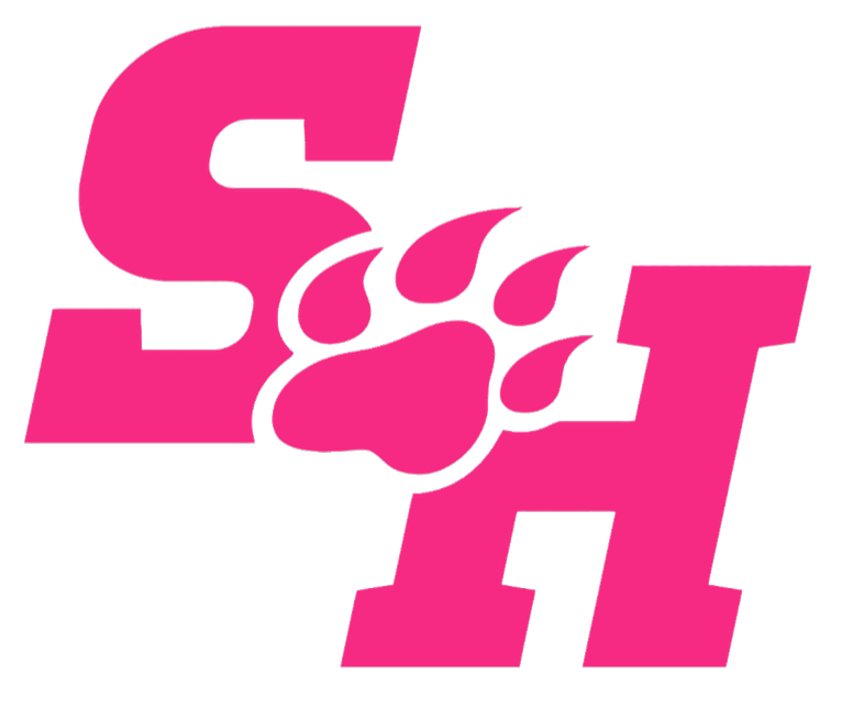 Sam Houston State Bearkats HOT PINK Team Logo Premium DieCut Vinyl Decal PICK SIZE