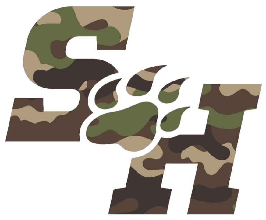 Sam Houston State Bearkats Woodland Camo Camouflage Team Logo Premium DieCut Vinyl Decal PICK SIZE