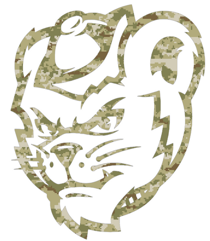 Sam Houston State Bearkats Mascot Logo Salute to Service Camouflage Camo Vinyl Decal PICK SIZE