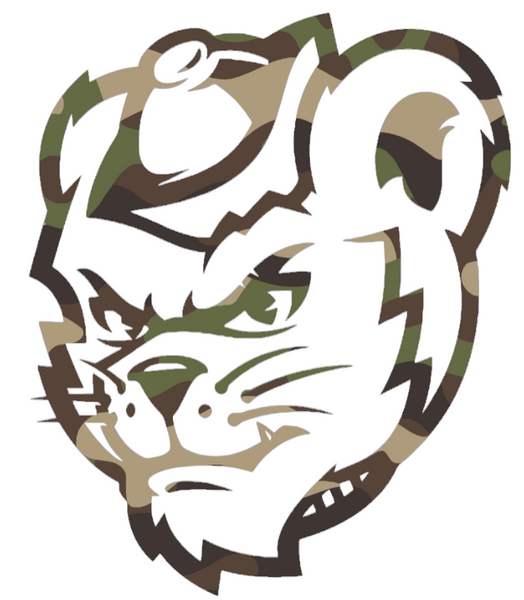 Sam Houston State Bearkats Woodland Camo Camouflage Mascot Logo Premium DieCut Vinyl Decal PICK SIZE
