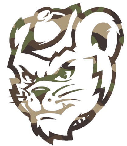 Sam Houston State Bearkats Woodland Camo Camouflage Mascot Logo Premium DieCut Vinyl Decal PICK SIZE