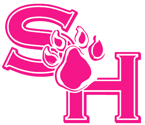 Sam Houston State Bearkats Hot Pink Retro Throwback Logo Premium DieCut Vinyl Decal PICK SIZE