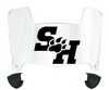 Sam Houston State Bearkats Mini Football Helmet Visor Shield w/ Clips - PICK VISOR & LOGO COLOR