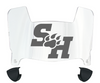 Sam Houston State Bearkats Mini Football Helmet Visor Shield w/ Clips - PICK VISOR & LOGO COLOR