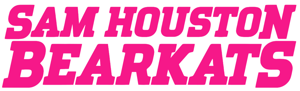 Sam Houston State Bearkats Hot Pink Team Name Logo Premium DieCut Vinyl Decal PICK SIZE