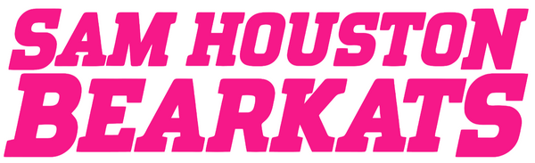 Sam Houston State Bearkats Hot Pink Team Name Logo Premium DieCut Vinyl Decal PICK SIZE