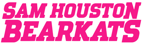 Sam Houston State Bearkats Hot Pink Team Name Logo Premium DieCut Vinyl Decal PICK SIZE