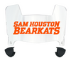 Sam Houston State Bearkats Mini Football Helmet Visor Shield w/ Clips - PICK VISOR & LOGO COLOR