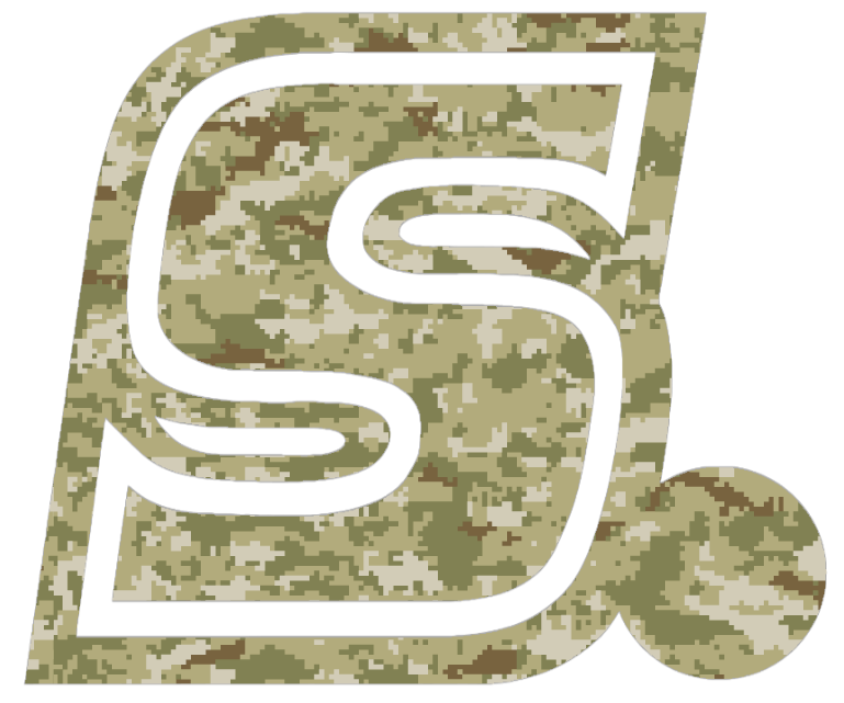 Samford Bulldogs S Logo Salute to Service Camouflage Camo Vinyl Decal PICK SIZE