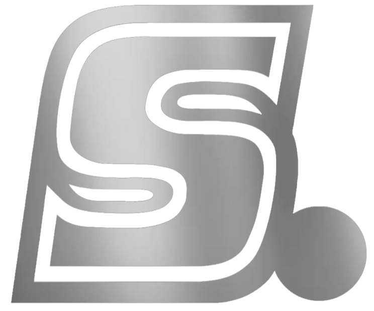 Samford Bulldogs SILVER CHROME MIRROR S Logo Premium DieCut Vinyl Decal PICK SIZE
