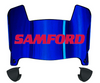 Samford Bulldogs Mini Football Helmet Visor Shield w/ Clips - PICK VISOR & LOGO COLOR