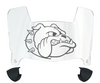 Samford Bulldogs Mini Football Helmet Visor Shield w/ Clips - PICK VISOR & LOGO COLOR