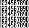 San Diego Padres Baseball Helmet Jersey Style Vinyl Number Decal Sheet Set of 50 #0-9 - Pick Color & Size