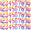 San Diego Padres Baseball Helmet Jersey Style Vinyl Number Decal Sheet Set of 50 #0-9 - Pick Color & Size