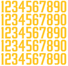San Diego Padres Baseball Helmet Jersey Style Vinyl Number Decal Sheet Set of 50 #0-9 - Pick Color & Size