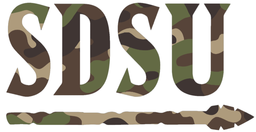 San Diego State Aztecs Woodland Camo Camouflage SDSU Logo Premium DieCut Vinyl Decal PICK SIZE