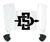 San Diego State Aztecs Mini Football Helmet Visor Shield w/ Clips - PICK VISOR & LOGO COLOR