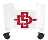 San Diego State Aztecs Mini Football Helmet Visor Shield w/ Clips - PICK VISOR & LOGO COLOR