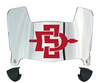 San Diego State Aztecs Mini Football Helmet Visor Shield w/ Clips - PICK VISOR & LOGO COLOR