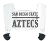 San Diego State Aztecs Mini Football Helmet Visor Shield w/ Clips - PICK VISOR & LOGO COLOR