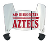 San Diego State Aztecs Mini Football Helmet Visor Shield w/ Clips - PICK VISOR & LOGO COLOR