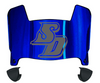San Diego Toreros Mini Football Helmet Visor Shield w/ Clips - PICK VISOR & LOGO COLOR