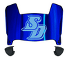 San Diego Toreros Mini Football Helmet Visor Shield w/ Clips - PICK VISOR & LOGO COLOR
