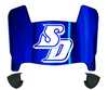 San Diego Toreros Mini Football Helmet Visor Shield w/ Clips - PICK VISOR & LOGO COLOR
