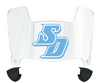 San Diego Toreros Mini Football Helmet Visor Shield w/ Clips - PICK VISOR & LOGO COLOR