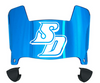 San Diego Toreros Mini Football Helmet Visor Shield w/ Clips - PICK VISOR & LOGO COLOR