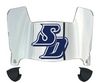 San Diego Toreros Mini Football Helmet Visor Shield w/ Clips - PICK VISOR & LOGO COLOR