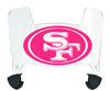 San Francisco 49ers Limited Edition Mini Football Helmet Visor Shield w/ Clips - PICK VISOR & LOGO COLOR