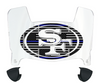 San Francisco 49ers Limited Edition Mini Football Helmet Visor Shield w/ Clips - PICK VISOR & LOGO COLOR